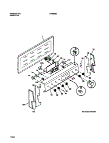 02 - Backguard parts for Frigidaire Range KF350GDH8 from AppliancePartsPros.com