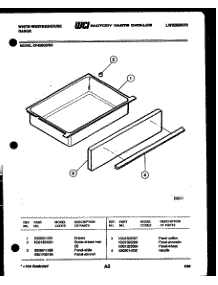 05 - Drawer Parts parts for Frigidaire Range KF420GDV5 from AppliancePartsPros.com