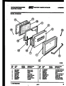 03 - Door Parts parts for Frigidaire Range KF450GDD7 from AppliancePartsPros.com