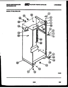 03 - Cabinet Parts parts for Frigidaire Refrigerator RT156LCV0 from AppliancePartsPros.com