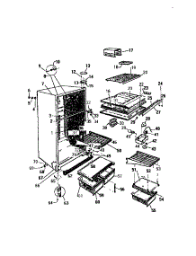 03 - Cabinet & Shelving parts for Frigidaire Refrigerator RT176GCF2 from AppliancePartsPros.com