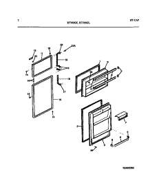 02 - Door parts for Frigidaire Refrigerator RT192GLDD from AppliancePartsPros.com