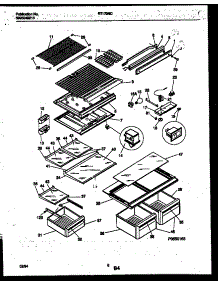 04 - Shelves And Supports parts for Frigidaire Refrigerator RT179NCD1 from AppliancePartsPros.com
