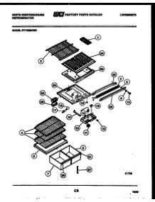 04 - Shelves And Supports parts for Frigidaire Refrigerator RT193MCH0 from AppliancePartsPros.com
