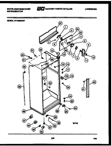 03 - Cabinet Parts parts for Frigidaire Refrigerator RT196MCF1 from AppliancePartsPros.com