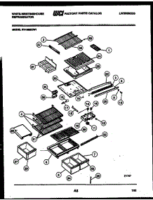 04 - Shelves And Supports parts for Frigidaire Refrigerator RT196MCF1 from AppliancePartsPros.com