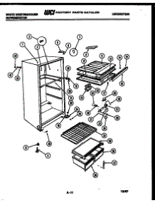 03 - Cabinet Parts parts for Frigidaire Refrigerator RT174GCDA from AppliancePartsPros.com
