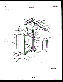 04 - Cabinet Parts parts for Frigidaire Refrigerator RT196PCD0 from AppliancePartsPros.com