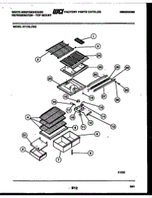 04 - Shelves And Supports parts for Frigidaire Refrigerator RT174LCH2 from AppliancePartsPros.com