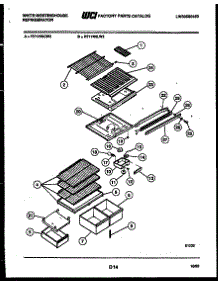 04 - Shelves And Supports parts for Frigidaire Refrigerator RT174NLV2 from AppliancePartsPros.com
