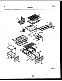 05 - Shelves And Supports parts for Frigidaire Refrigerator RT185NCD0 from AppliancePartsPros.com