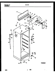 03 - Cabinet Parts parts for Frigidaire Refrigerator RT181TCW0 from AppliancePartsPros.com