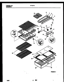 04 - Shelves And Supports parts for Frigidaire Refrigerator RT181TCW0 from AppliancePartsPros.com