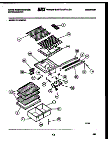 04 - Shelves And Supports parts for Frigidaire Refrigerator RT193MCH1 from AppliancePartsPros.com