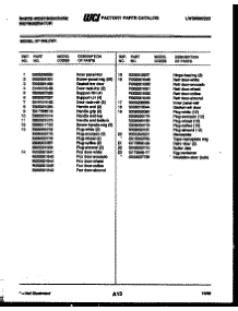 03 - Cabinet Parts parts for Frigidaire Refrigerator RT194LCD1 from AppliancePartsPros.com
