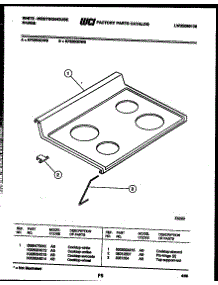 03 - Cooktop Parts parts for Frigidaire Range KF520GDF5 from AppliancePartsPros.com