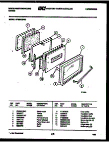 03 - Door Parts parts for Frigidaire Range KF560GDF6 from AppliancePartsPros.com