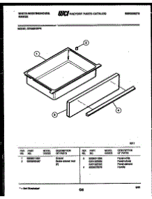 07 - Drawer Parts parts for Frigidaire Range KF590HDW6 from AppliancePartsPros.com