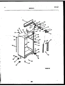 03 - Cabinet Parts parts for Frigidaire Refrigerator RT216PCW0 from AppliancePartsPros.com