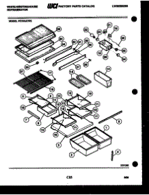 04 - Shelves And Supports parts for Frigidaire Refrigerator RT218JCV2 from AppliancePartsPros.com