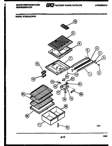 04 - Shelves And Supports parts for Frigidaire Refrigerator RTG216JCW3B from AppliancePartsPros.com