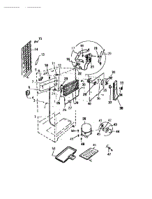 04 - Evaporator, Fan Assy. parts for Frigidaire Refrigerator RT179HCV2 from AppliancePartsPros.com