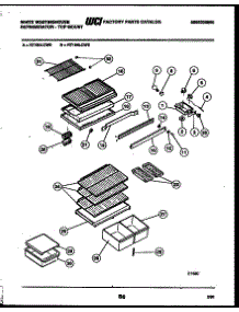 04 - Shelves And Supports parts for Frigidaire Refrigerator RT194LCD2 from AppliancePartsPros.com