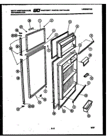 02 - Door Parts parts for Frigidaire Refrigerator RT195KCW0 from AppliancePartsPros.com