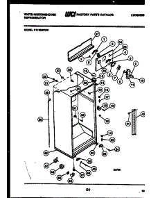 03 - Cabinet Parts parts for Frigidaire Refrigerator RT196MCW0 from AppliancePartsPros.com