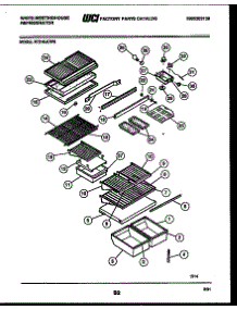 04 - Shelves And Supports parts for Frigidaire Refrigerator RT216JCD5 from AppliancePartsPros.com