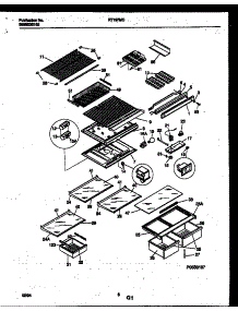 04 - Shelves And Supports parts for Frigidaire Refrigerator RT197MCW2 from AppliancePartsPros.com
