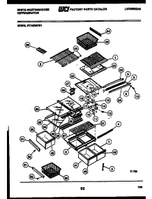 04 - Shelves And Supports parts for Frigidaire Refrigerator RT199MCW1 from AppliancePartsPros.com