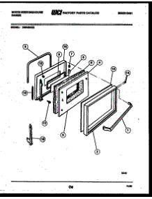 04 - Door Parts parts for Frigidaire Range KS540NKW2 from AppliancePartsPros.com