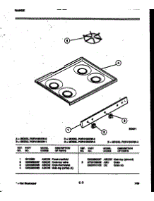 03 - Cooktop Parts parts for Frigidaire Range PGF410HXW3 from AppliancePartsPros.com