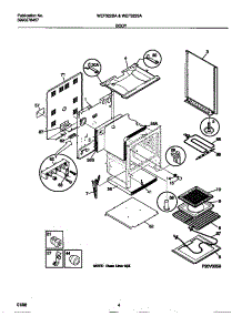 03 - Body parts for Frigidaire Range WEF322BAWD from AppliancePartsPros.com