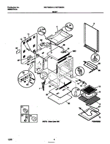 03 - Body parts for Frigidaire Range WEF350SADC from AppliancePartsPros.com