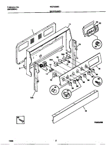 02 - Backguard parts for Frigidaire Range WEF352BEDB from AppliancePartsPros.com