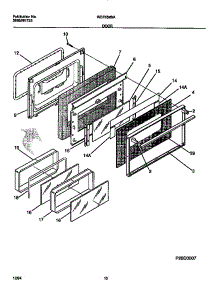06 - Door parts for Frigidaire Range WEF352BAWA from AppliancePartsPros.com