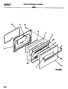08 - Door parts for Frigidaire Range WGF321WAWA from AppliancePartsPros.com