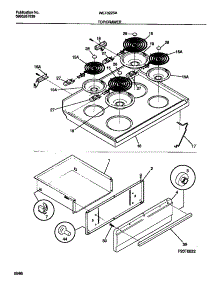 04 - Top / Drawer parts for Frigidaire Range WEF322SAWB from AppliancePartsPros.com