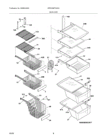 09 - Shelves parts for White Westinghouse Refrigerator WRS23MF5ASU from AppliancePartsPros.com