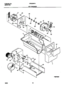 09 - Ice Container parts for Frigidaire Refrigerator WRS20WRHW2 from AppliancePartsPros.com