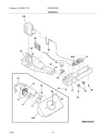 11 - Controls parts for White Westinghouse Refrigerator WRS23W0AW9 from AppliancePartsPros.com