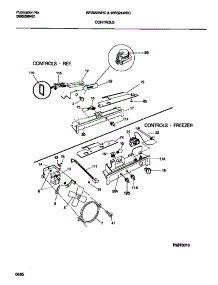 06 - Controls parts for Frigidaire Refrigerator WRS24WRCD0 from AppliancePartsPros.com