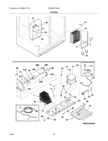 13 - System parts for White Westinghouse Refrigerator WRS23W0AW9 from AppliancePartsPros.com