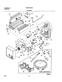 19 - Ice Maker parts for White Westinghouse Refrigerator WRS23MF5AS5 from AppliancePartsPros.com