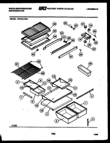 04 - Shelves And Supports parts for Frigidaire Refrigerator RT215LCW0 from AppliancePartsPros.com
