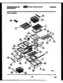 04 - Shelves And Supports parts for Frigidaire Refrigerator RT199MCF0 from AppliancePartsPros.com