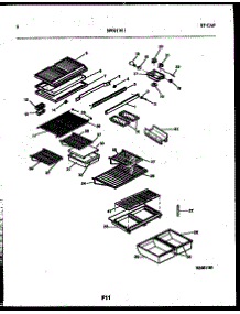 05 - Shelves And Supports parts for Frigidaire Refrigerator RT216PLD0 from AppliancePartsPros.com