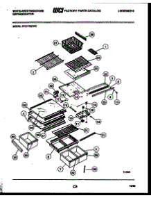 04 - Shelves And Supports parts for Frigidaire Refrigerator RT217MCV2 from AppliancePartsPros.com
